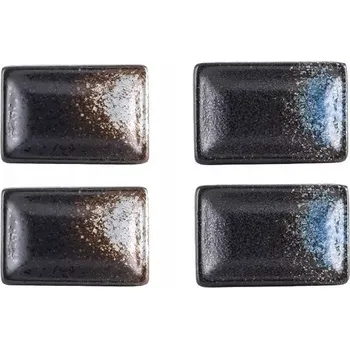 Obdélníková miska na sójovou omáčku Sushi talířek keramická 4 ks