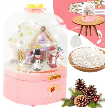 ostatní stavebnice STAVEBNICE PERNÍKOVÝ DOMEČEK 298 DÍLKŮ DÁREK VÁNOČNÍ S LED OSVĚTLENÍM