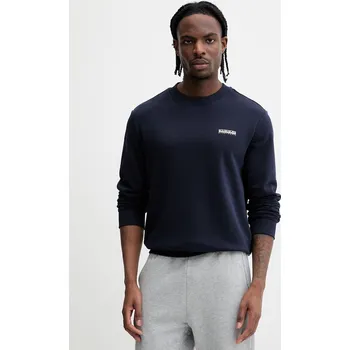 Pánská mikina Bavlněná mikina Napapijri SMALL BOX NP0A88TP1761 námořnická modř 59X, vel. M