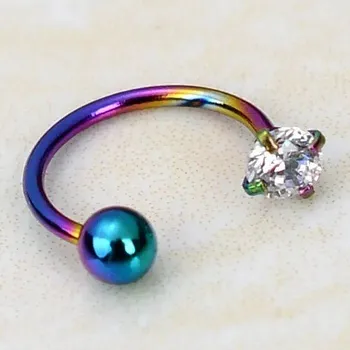 Piercing Ocelový piercing kroužek | šperk - barva B , 8mm