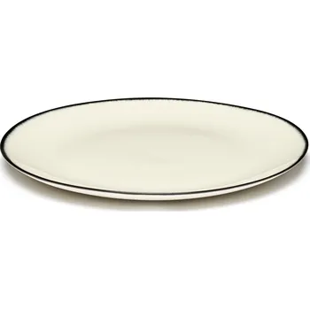 Talíř Serax, Snídaňové talíře Dé 1, 24 cm, černo-bílé, 2 ks - Formadore