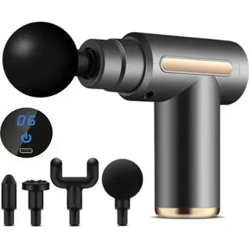 Masážní přístroj Masážní pistole pro celé tělo | relaxace - 6 GEAR ŠEDÁ