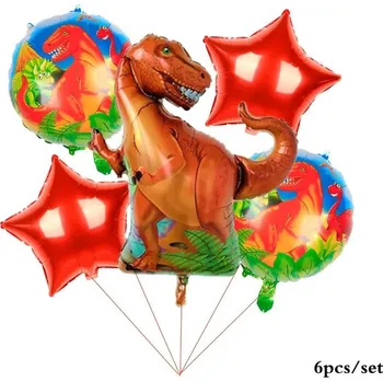 Party dekorace Dino party fóliové narozeninové balónky | party dekorace - Smaragd , Ostatní
