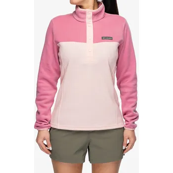 Dámská mikina Dámská mikina Columbia Benton Springs Half Snap Pull Over II - pink sand/rosette