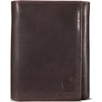 Peněženka Carhartt kožená peněženka hnědá - unisex