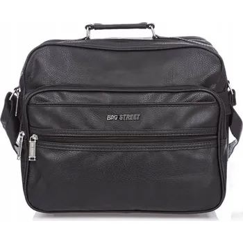 Velká pánská taška přes rameno do práce Bag Street 1801 eko kůže černá