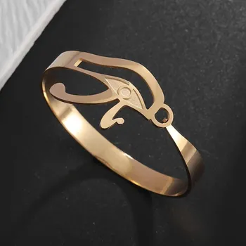 Náramek Vintage široký otevřený unisex náramek | šperk - AL21493-Zlatá