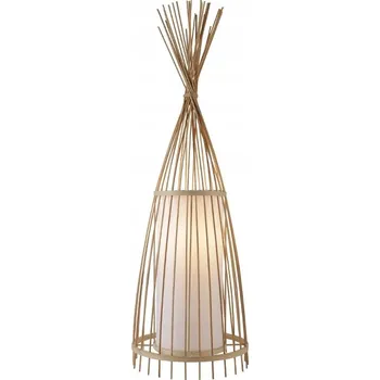 Stojací lampa Stojací lampa ACA béžová boho 1xE27 bambus 100 cm