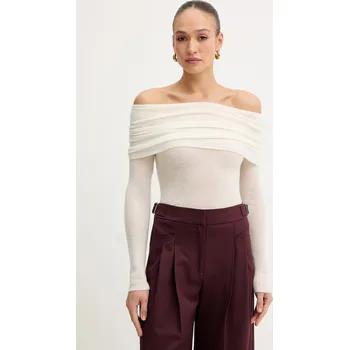 Pánský svetr Svetr s příměsí vlny BOSS Orange C Falmon 50554609 béžová 01X, vel. M