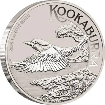 Stříbrná mince Kookaburra 1 Oz r.2026