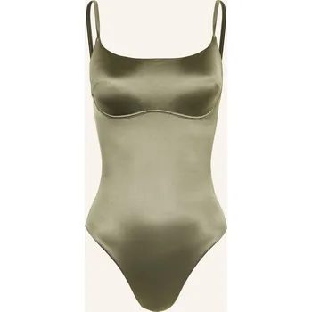 Dámské plavky Calvin Klein Dámské Plavky Ck Shine, khaki, 38