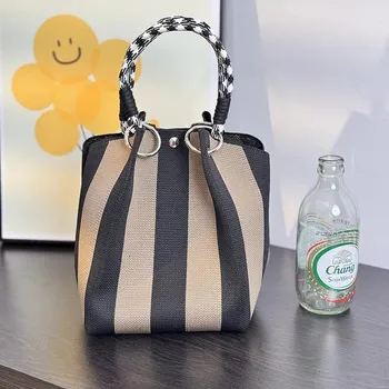 Kabelka Dámská pletená nákupní kabelka | taška - B.