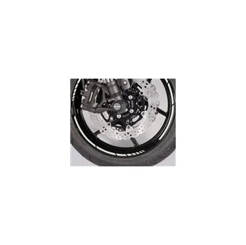 Auto-moto Kawasaki GP proužky na ráfky stříbrné 17"