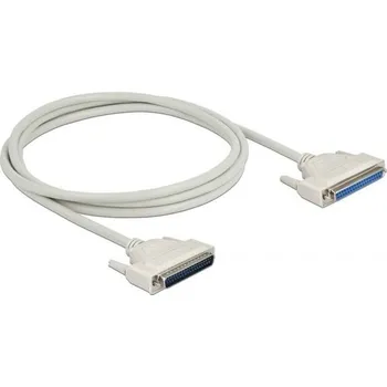 Elektrická zásuvka Delock sériový kabel [1x D-SUB zásuvka 37pólová - 1x D-SUB zástrčka 37pólová], 2 m, béžová
