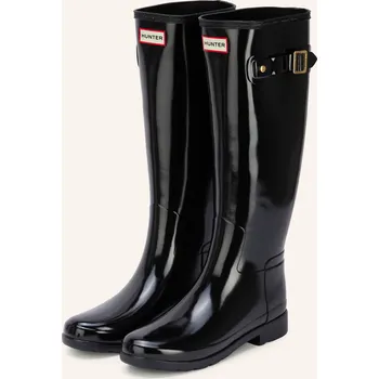 Dámské mokasíny Hunter Gumové Holínky Refined Tall, černá