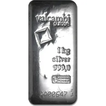 Sběratelství Valcambi Stříbrný slitek 1000 g