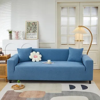 Napínací potah Elastický potah sedačky jacquard | bytový textil - barva 08 , 1pc 2 Seater
