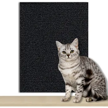 Samolepicí kočičí škrabadlo na zeď | ochrana nábytku - černá , 40x200CM