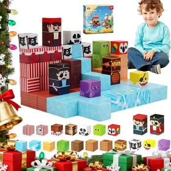 ostatní stavebnice 100PCS STAVEBNICE MAGNETYCZNE STAVEBNICE MAGNETICKÉ STAVEBNICE ŠESTISTĚNNÉ HRAČKA