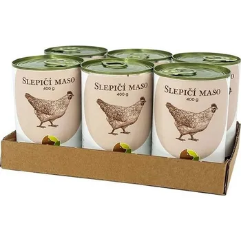 Krmivo pro psa Bohemia slepičí maso ve vlastní šťávě SET 6x 400 g