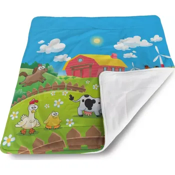 Dětská deka Sablio Dětská deka pro miminko Farma - 80x100 cm