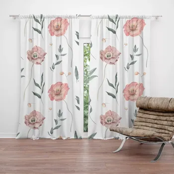 Závěs Sablio Závěsy Romantické pryskyřníky: 2ks 140x250cm