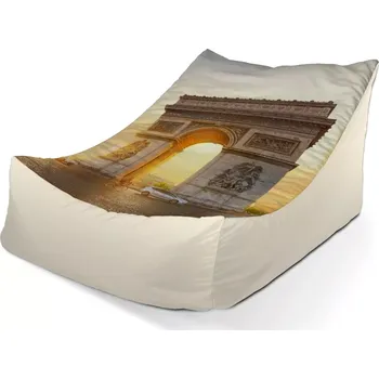 Sedací pytel Sedací vak Lounge Paříž Vítězný oblouk - Sablio - 120 x 100 x 80 cm