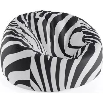 Sedací pytel Sablio Sedací vak Cocoon Vzor zebry - 115 x 75 cm x 45 cm - Sablio