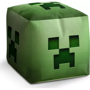 Taburet Sablio Taburet Kostka Green Blocks: 40x40x40 cm - Sablio