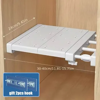 police Nastavitelná police bez vrtání | úložná přepážka - 30–45 cm