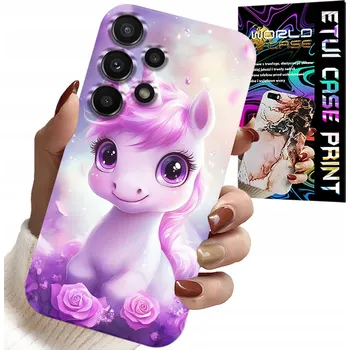 Pouzdro na mobilní telefon POUZDRO pro SAMSUNG GALAXY A13 4G - SLADKÝ JEDNOROŽEC, Obal pro děti