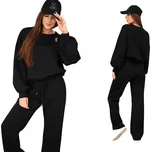 Kesi dámské teplákové soupravy bez kapuce černá velikost univerzální