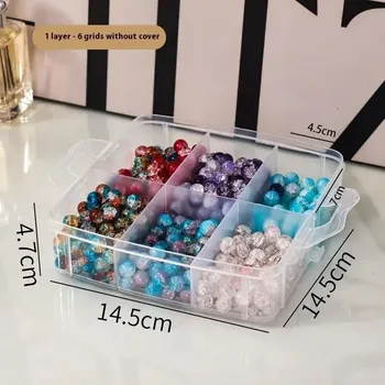 Úložný box Průhledný plastový stohovatelný organizér | úložný box - A