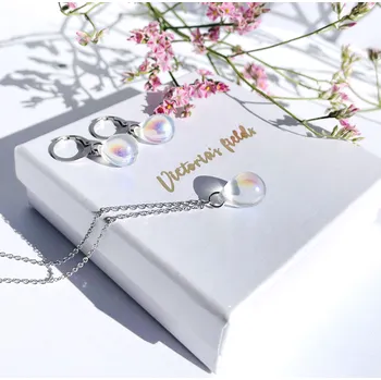 Souprava šperků Victoria's Fields Kapka Rosy Stříbrná