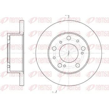 Brzdový kotouč Brzdový kotouč REMSA 6169.00