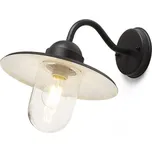 RENDL BEACON nástěnná černá strukturované sklo 230V LED E27 15W IP44 R13614