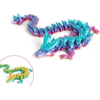 Létající drak Svítící drak s křídly 3d | luminiscenční drak, dekorace drak - H , 22CM