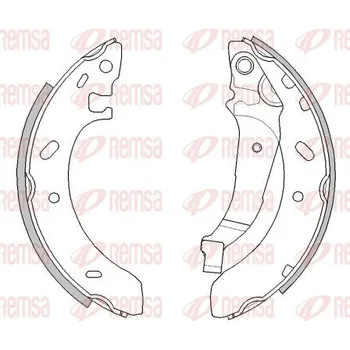 Brzdová čelist Brzdové pakny REMSA 4194.02