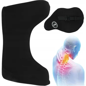 Polštář CESTOVNÍ POLŠTÁŘ NA KRK, PĚNA S VYSOKOU HUSTOTOU, ČERNÁ