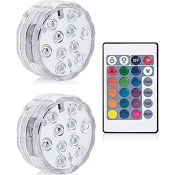 Led podvodní bazénové světlo ip68 | venkovní světlo - 1 ovladač 2 lampa