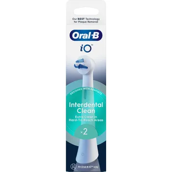 Náhradní hlavice k elektrickému kartáčku Oral-B iO Interdental Clean Originální hlavice kartáčků, 2 kusy
