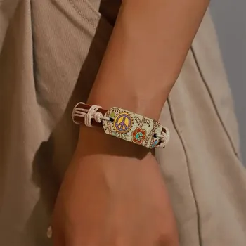 Náramek Retro kožený boho náramek pánský | módní doplněk