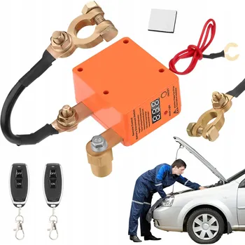 vypínač ODPOJOVAČ BATERIE 12V DÁLKOVÝ AUTOMATICKÝ S LED PRO AUTO LODĚ KARAVANY