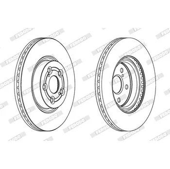 Brzdový kotouč Brzdový kotouč FERODO DDF1315C