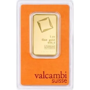 Sběratelství Zlatý slitek Valcambi 1 OZ