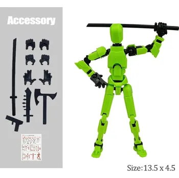 Figurka Akční kloubová figurka robot | hračka, dekorace - Zelený