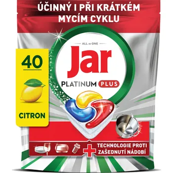 JAR Platinum Plus Tablety do Myčky Lemon 40 ks