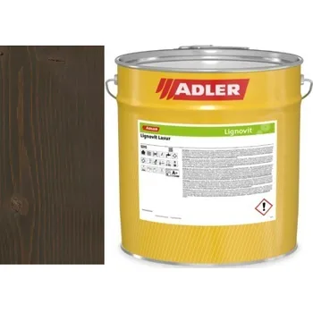 Lak na dřevo Adler LIGNOVIT LASUR (Vodouředitelná tenkovrstvá lazura) eben - ebenholz Balení: 4L + dárek k objednávce nad 1000Kč