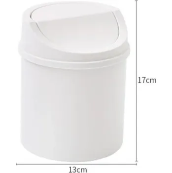 Odpadkový koš Mini stolní koš s víkem | odpadkový koš - Béžový