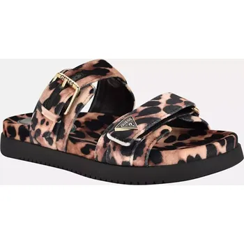 Dámské žabky GUESS dámské pantofle, nazouváky Jyless leopardí 37,5